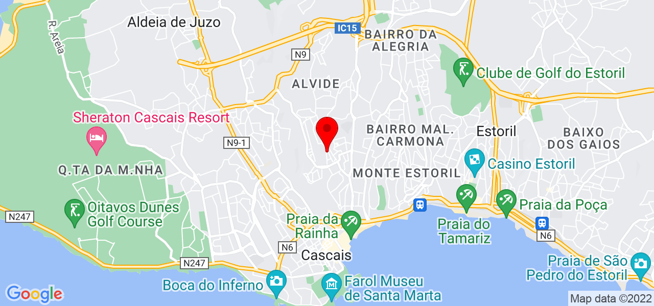 Luís Barata - Lisboa - Cascais - Mapa