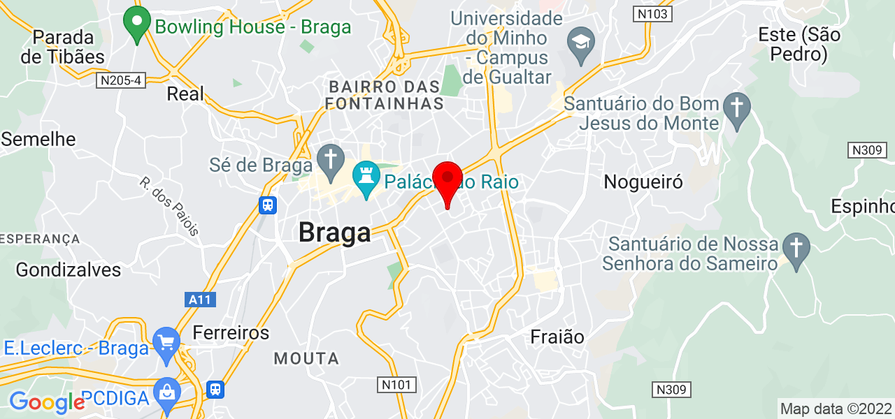 Ritmos &amp; Reflexos - Braga - Braga - Mapa