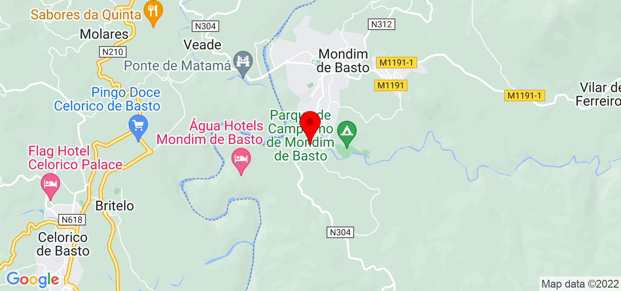 Dj Picante - Vila Real - Mondim de Basto - Mapa