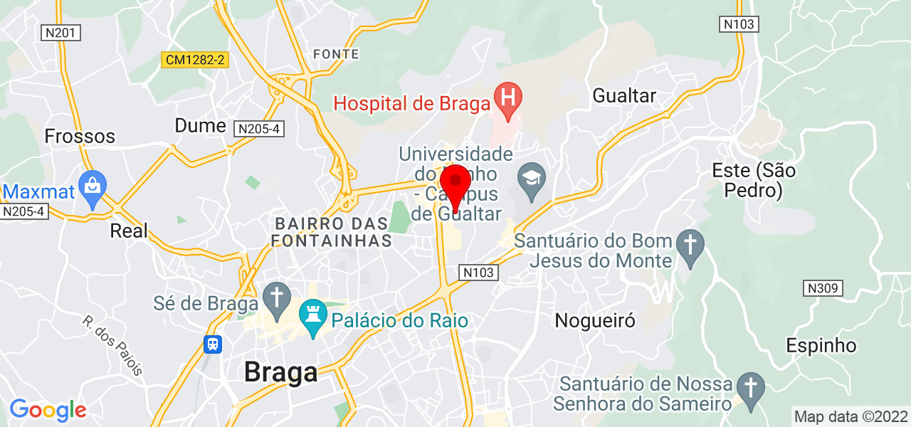 Alberto Matos - Braga - Braga - Mapa