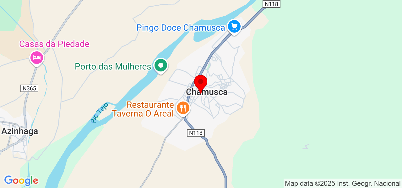 Evandro - Santarém - Chamusca - Map