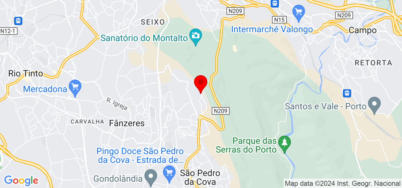 Gmsavac - Porto - Gondomar - Mapa