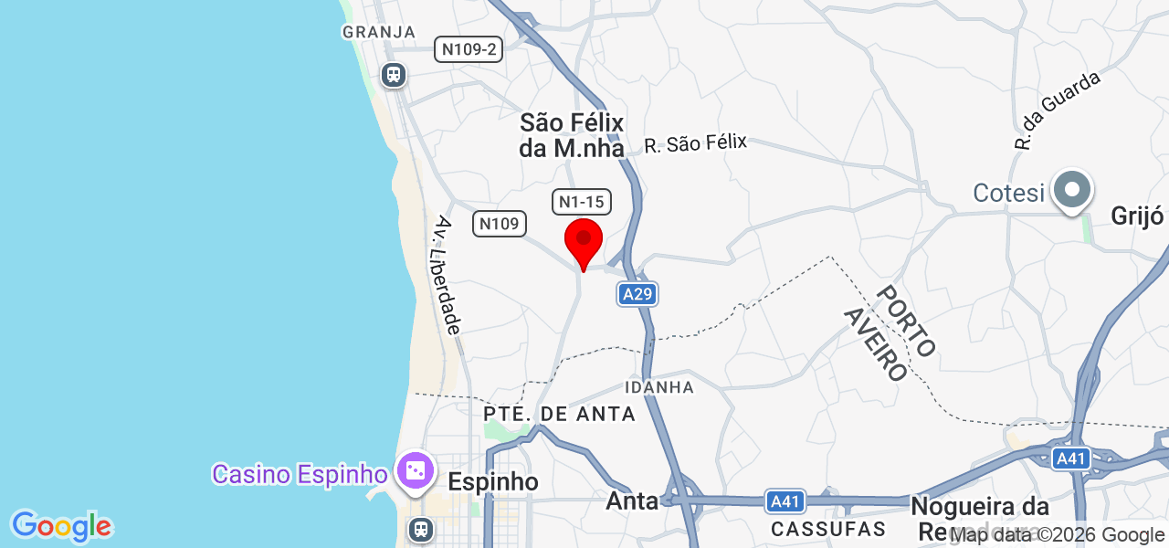 Andreia Santos | Terapeuta Transpessoal & Intuitiva - Porto - Vila Nova de Gaia - Mapa