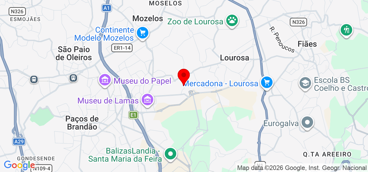 Coelho Silvicultura - Aveiro - Santa Maria da Feira - Mapa