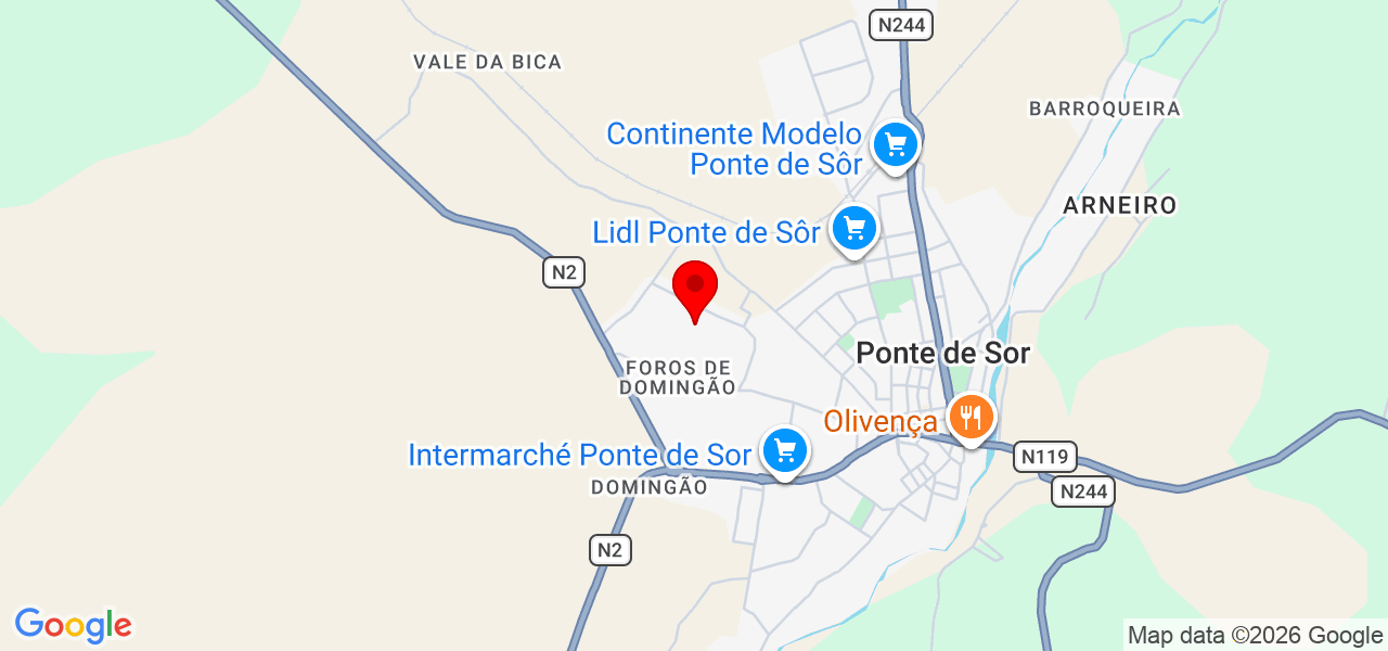 RL Deteção de Fugas - Portalegre - Ponte de Sor - Mapa
