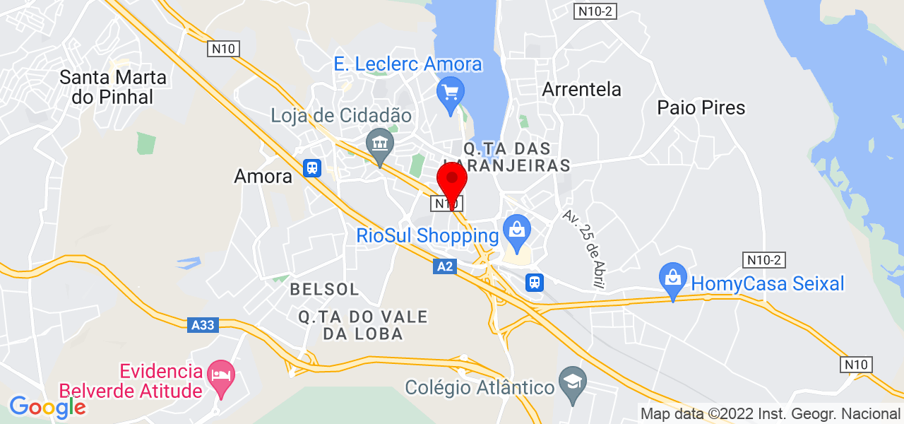 Ramos &amp; Frota LD - Setúbal - Seixal - Mapa