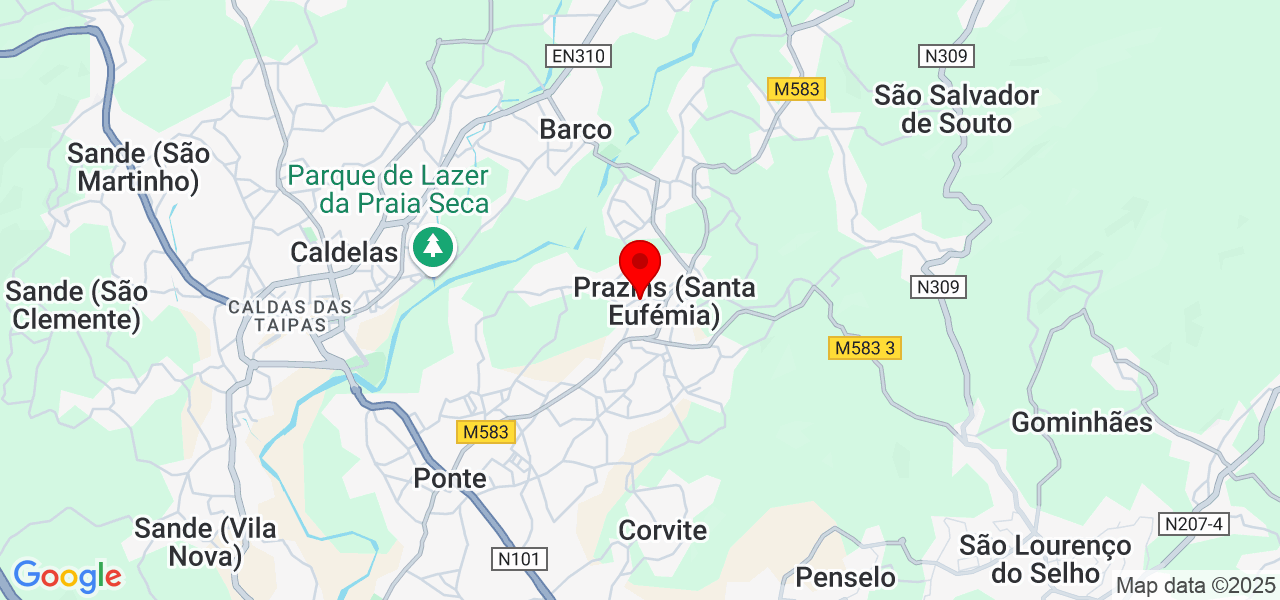 Marlene - Braga - Guimarães - Karte