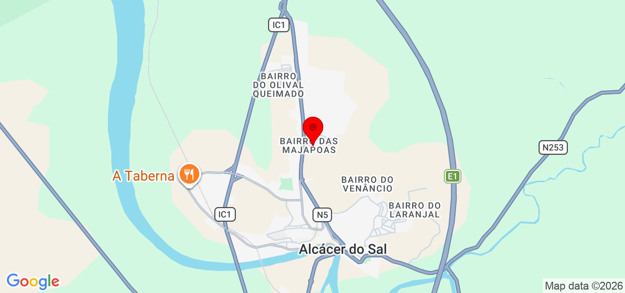 Bregi - Setúbal - Alcácer do Sal - Carte