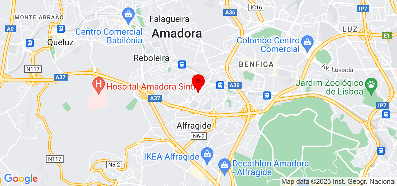 Moraes - Lisboa - Amadora - Mapa