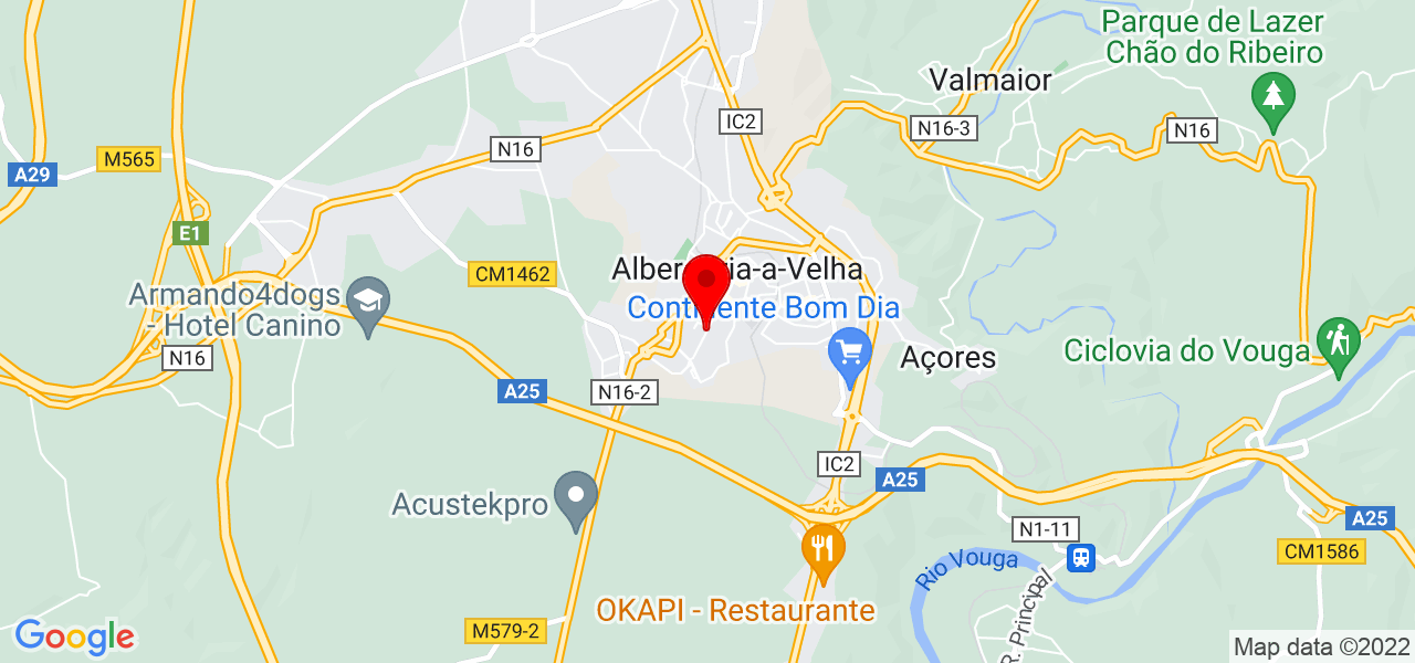 clinica dentaria luisa silva - Porto - Vila do Conde - Mapa