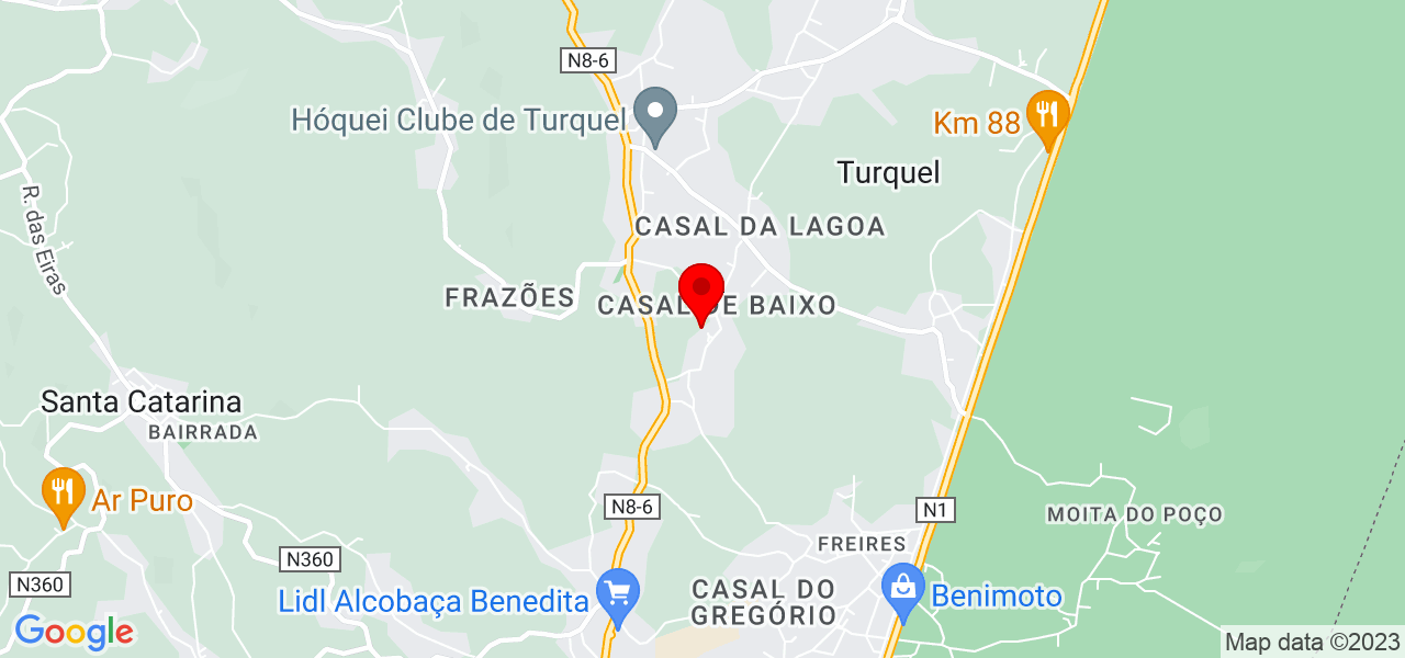 DL - Leiria - Alcobaça - Mapa
