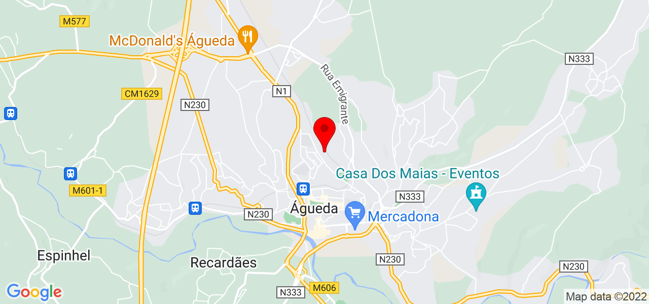 Rui Pedro de Almeida Gomes Alexandre - Aveiro - Águeda - Mapa