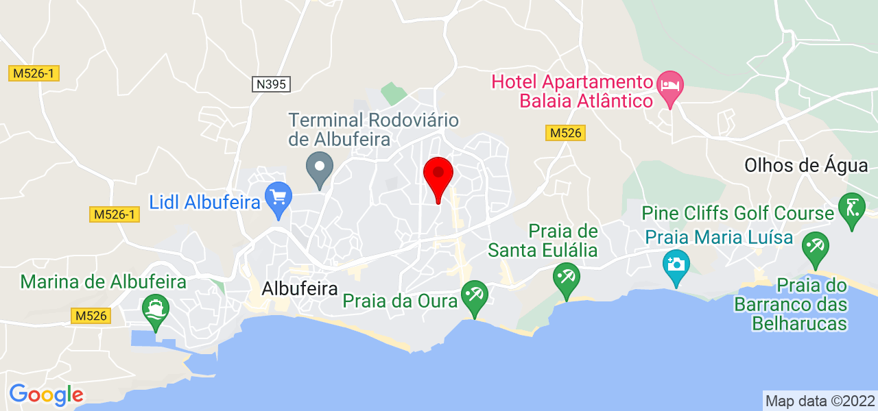 Cristina Chaves - Faro - Albufeira - Mapa