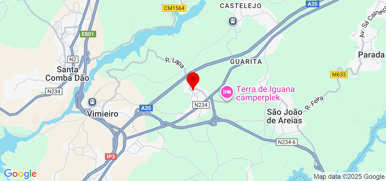 Rodrigo Monteiro - Viseu - Santa Comba Dão - Karte