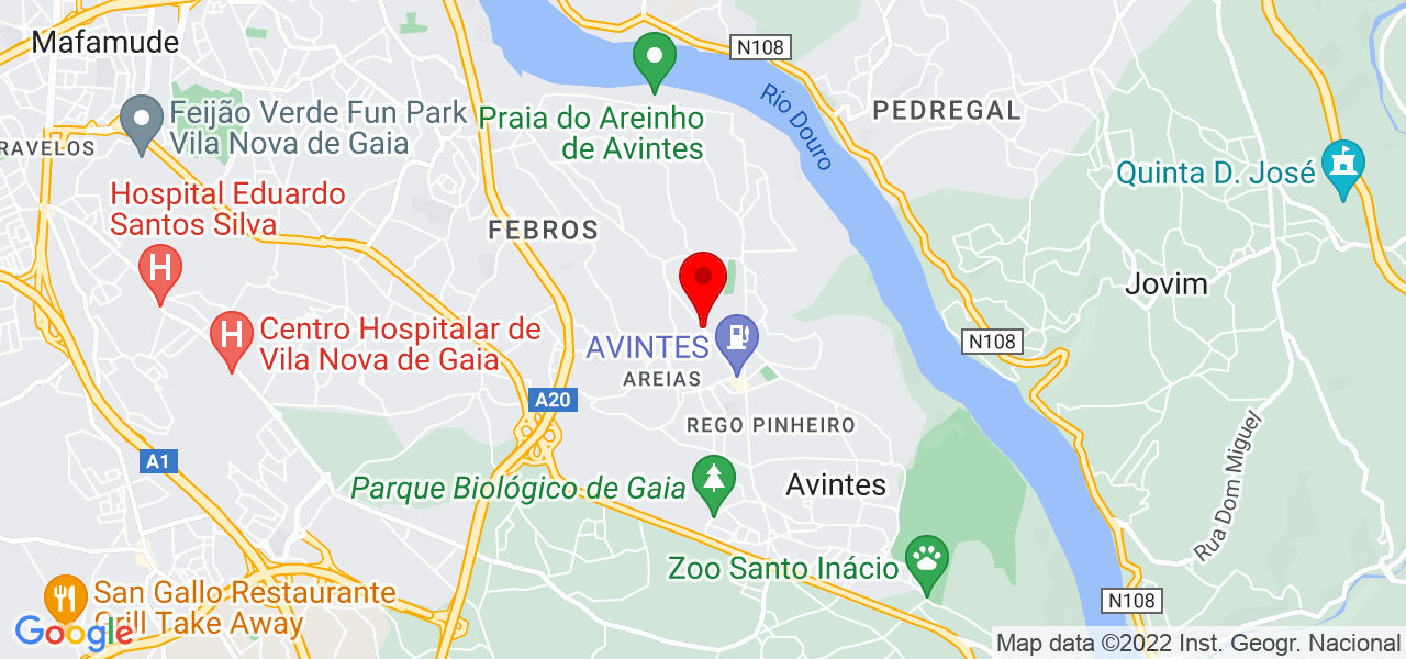 Belmira Santos - Porto - Vila Nova de Gaia - Mapa
