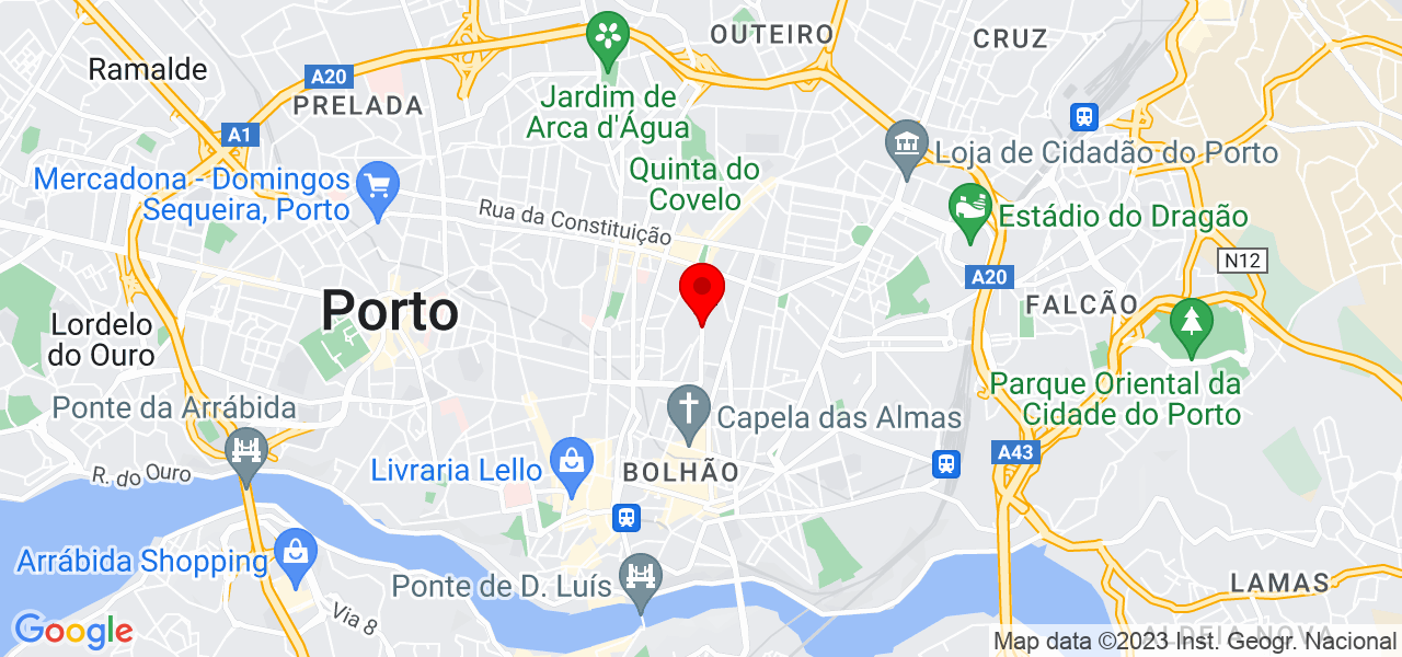 V&acirc;nia Gomes - Porto - Porto - Mapa