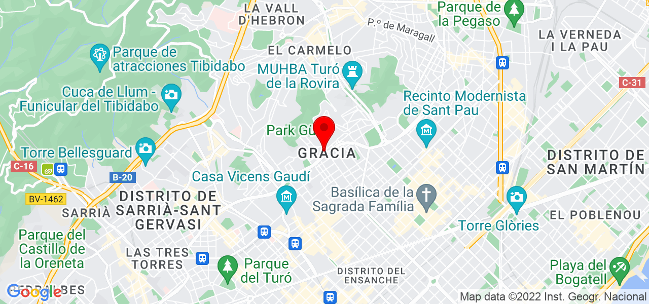 Valentina cer&oacute;n - Cataluña - Barcelona - Mapa
