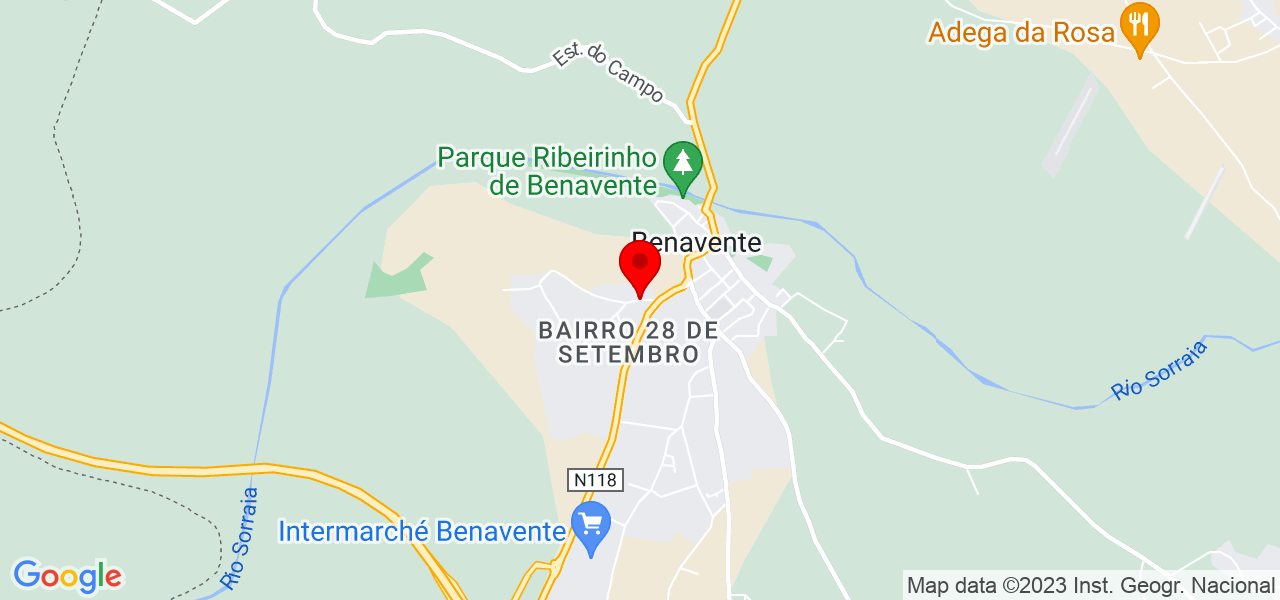 Taiara tostes - Santarém - Benavente - Mapa