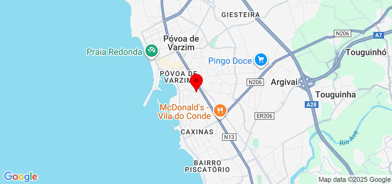 Raivoso - Porto - Póvoa de Varzim - Mapa