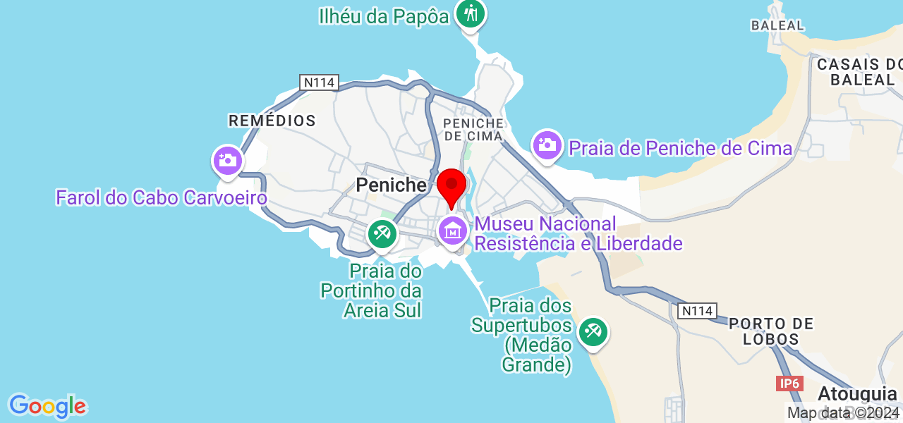 Brilho Brilho - Leiria - Peniche - Karte