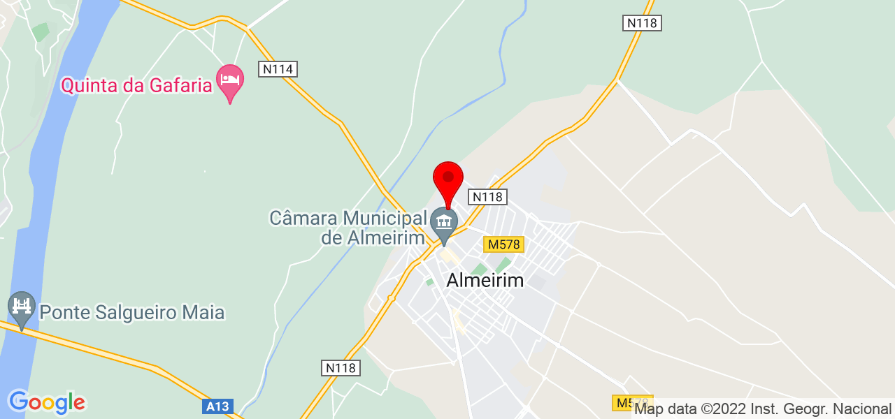 Nuno Bento - Santarém - Almeirim - Mapa