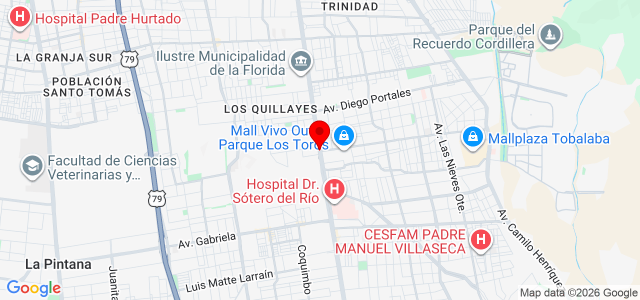 SAUNATEC SPA - Región Metropolitana de Santiago - Cordillera - Mapa