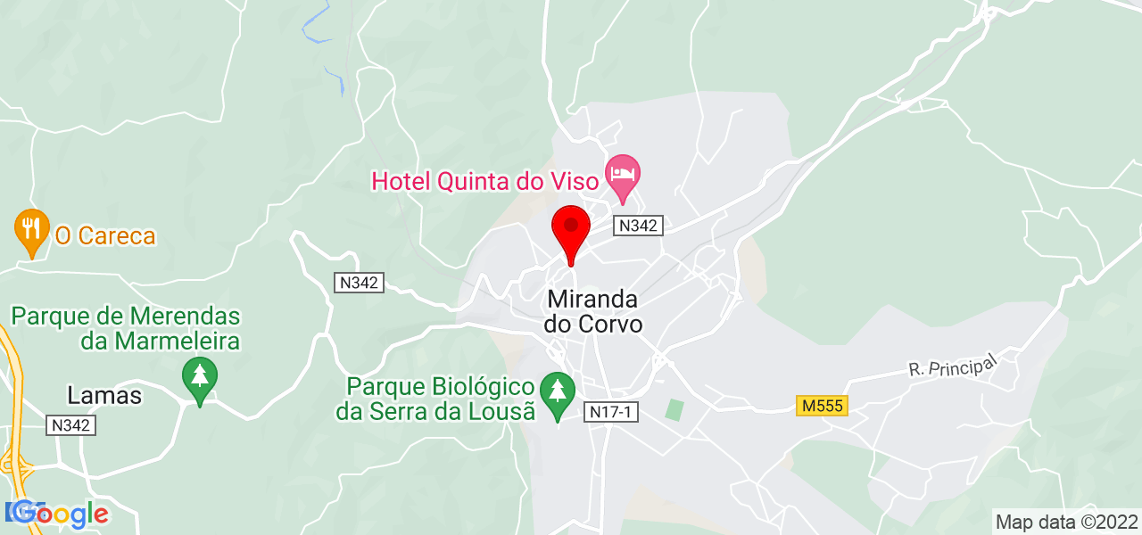 Samara Garcia - Coimbra - Miranda do Corvo - Mapa