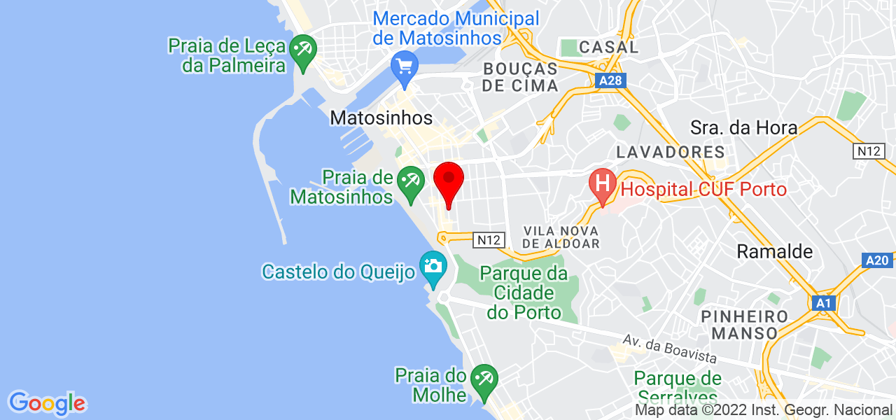 C&acirc;ndida Oliveira - Porto - Matosinhos - Mapa