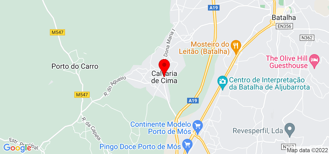 Leiristeel, Lda - Leiria - Porto de Mós - Mapa