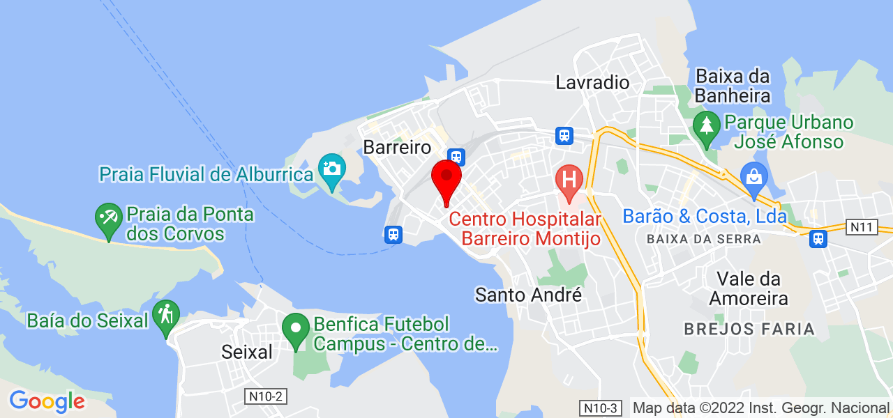 Tiago Fortes - Setúbal - Barreiro - Mapa