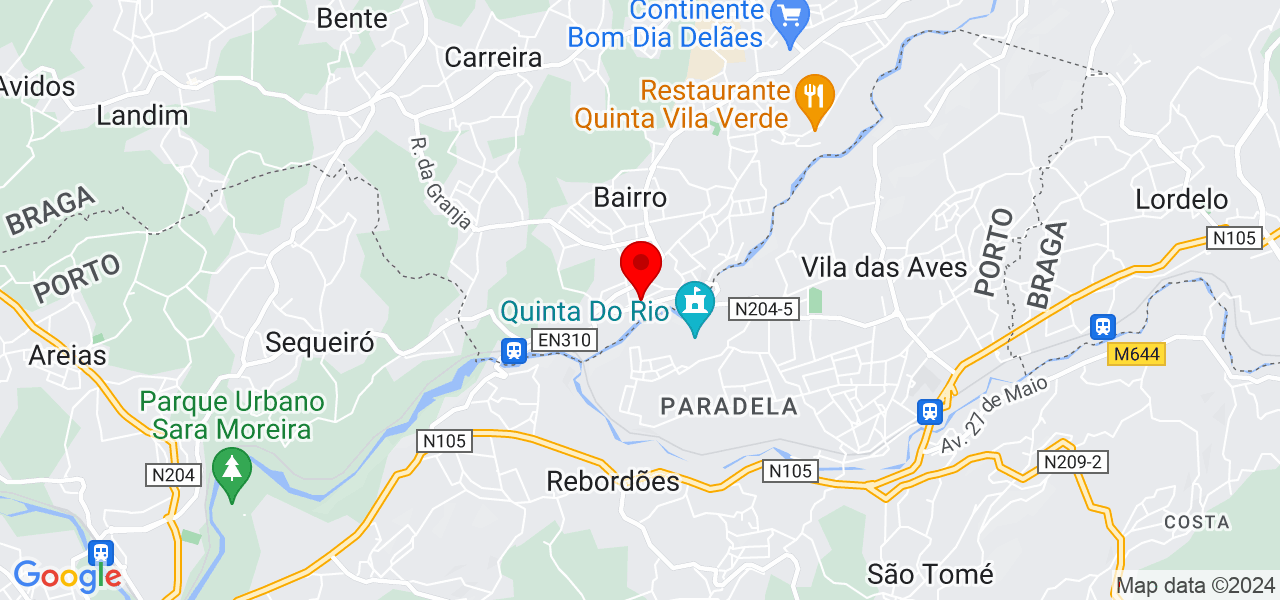 Dayport - Constru&ccedil;&atilde;o e Materiais - Braga - Vila Nova de Famalicão - Mapa