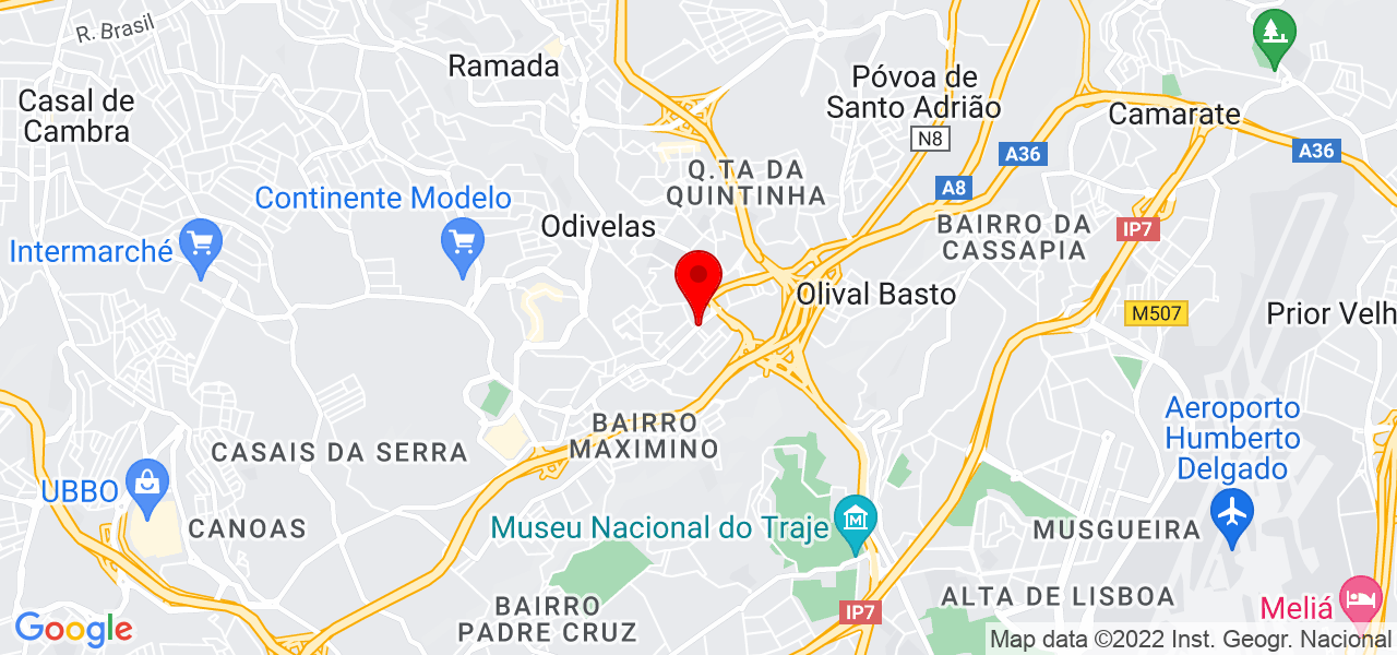 Print Norte Comunica&ccedil;&atilde;o - Lisboa - Odivelas - Map