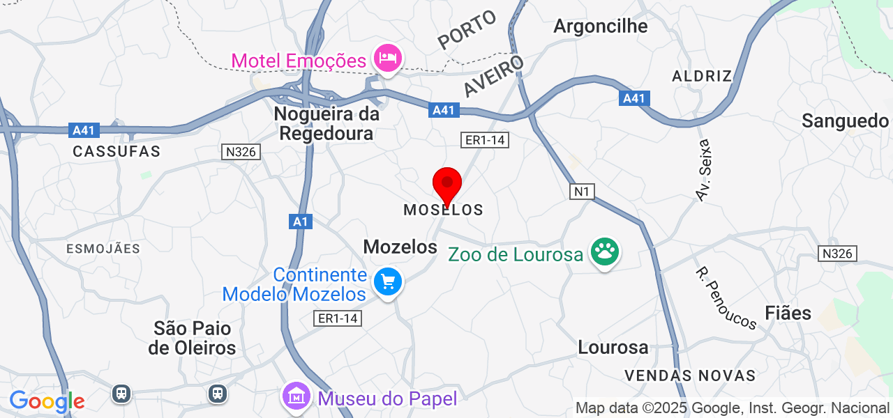 Botelho - Aveiro - Santa Maria da Feira - Mapa