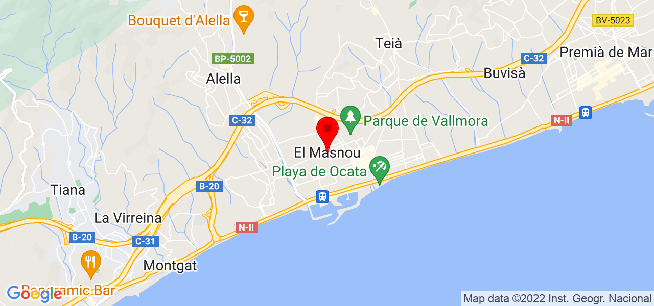 Morelia Beltramo - Cataluña - El Masnou - Mapa