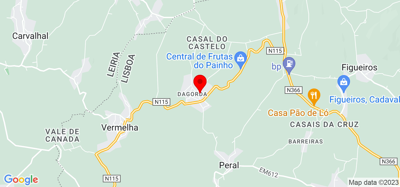Micaela - Lisboa - Cadaval - Mapa