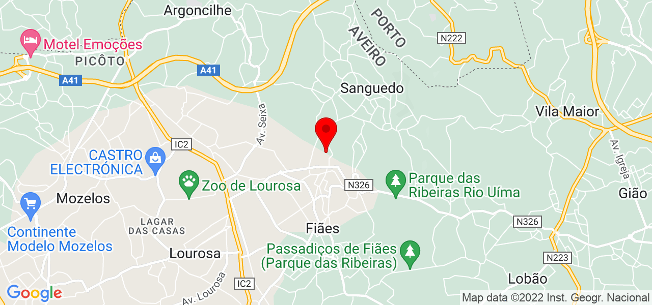 Freelancer - Aveiro - Santa Maria da Feira - Mapa