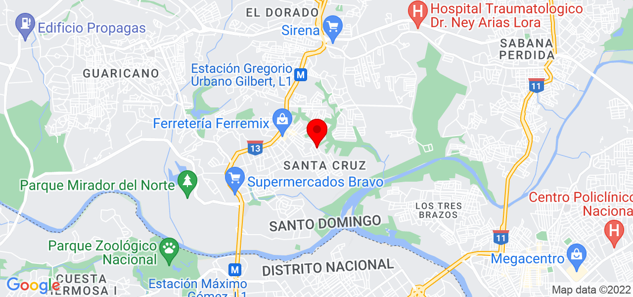 Ashly Zabala - Santo Domingo - Santo Domingo Norte - Mapa