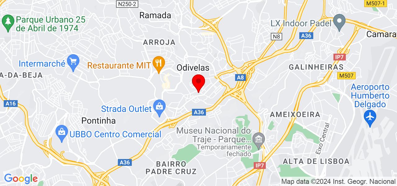 Diana Azinheiro Guedes - Lisboa - Odivelas - Mapa