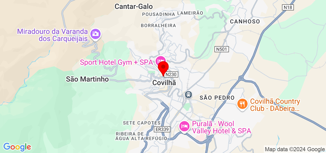 Filipe service - Castelo Branco - Covilhã - Mapa