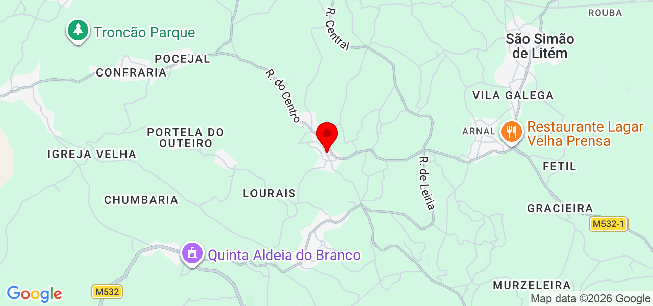Gonçalo Ruaz - Leiria - Pombal - Mapa
