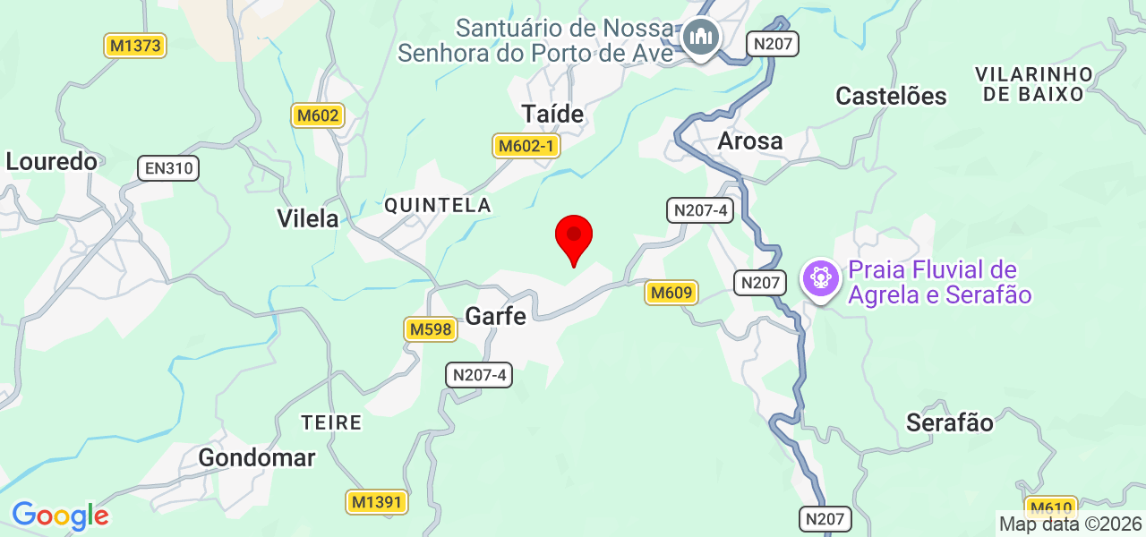 Thiago Lima - Braga - Póvoa de Lanhoso - Mapa