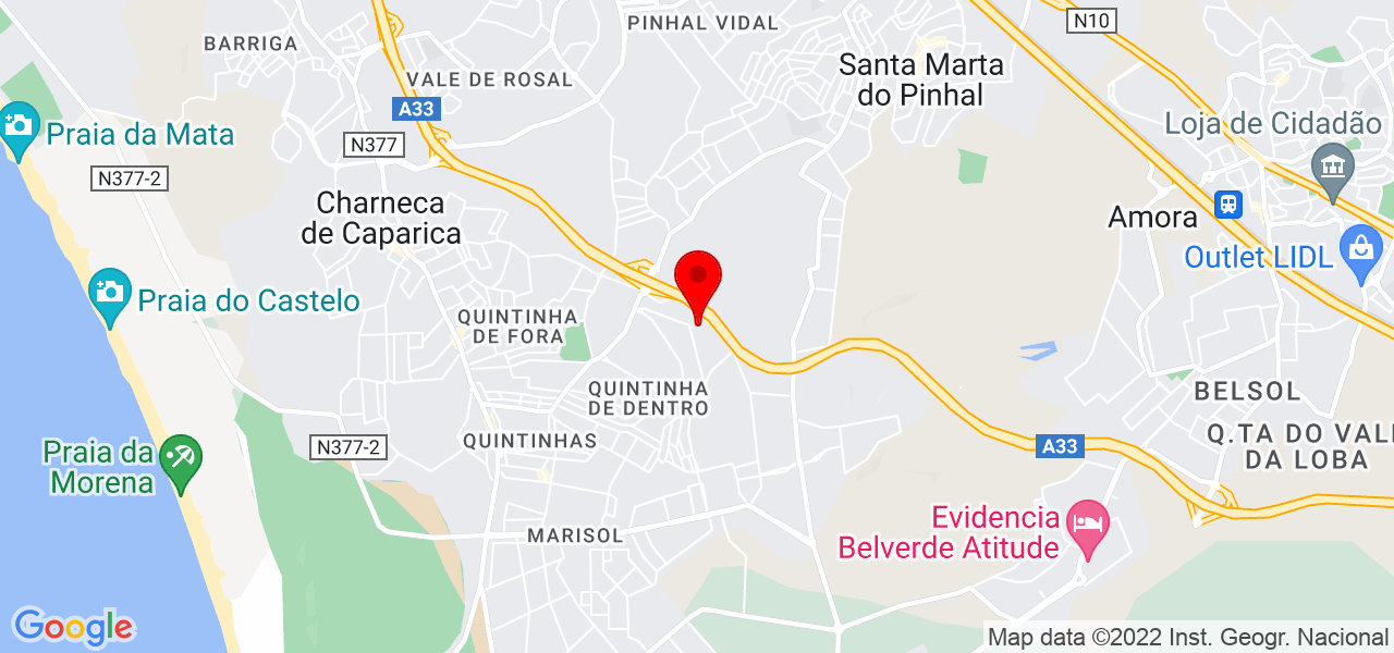 Adelson Santos - Setúbal - Seixal - Mapa