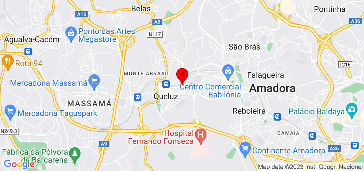 Of&eacute;lia Albergaria - Lisboa - Sintra - Mapa