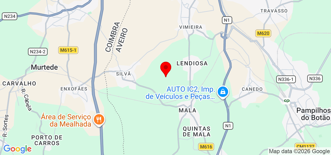 HFSF UNIPESSOAL LDA - Aveiro - Mealhada - Mapa