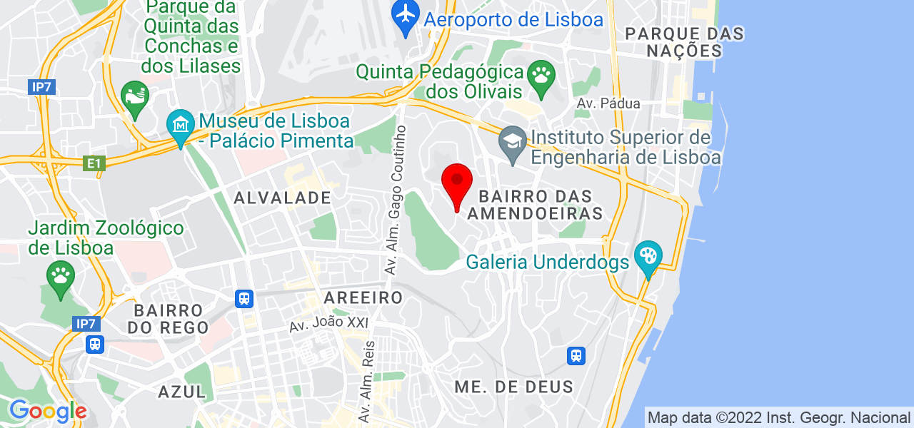 Andreia Gra&ccedil;a Fernandes - Lisboa - Lisboa - Mapa