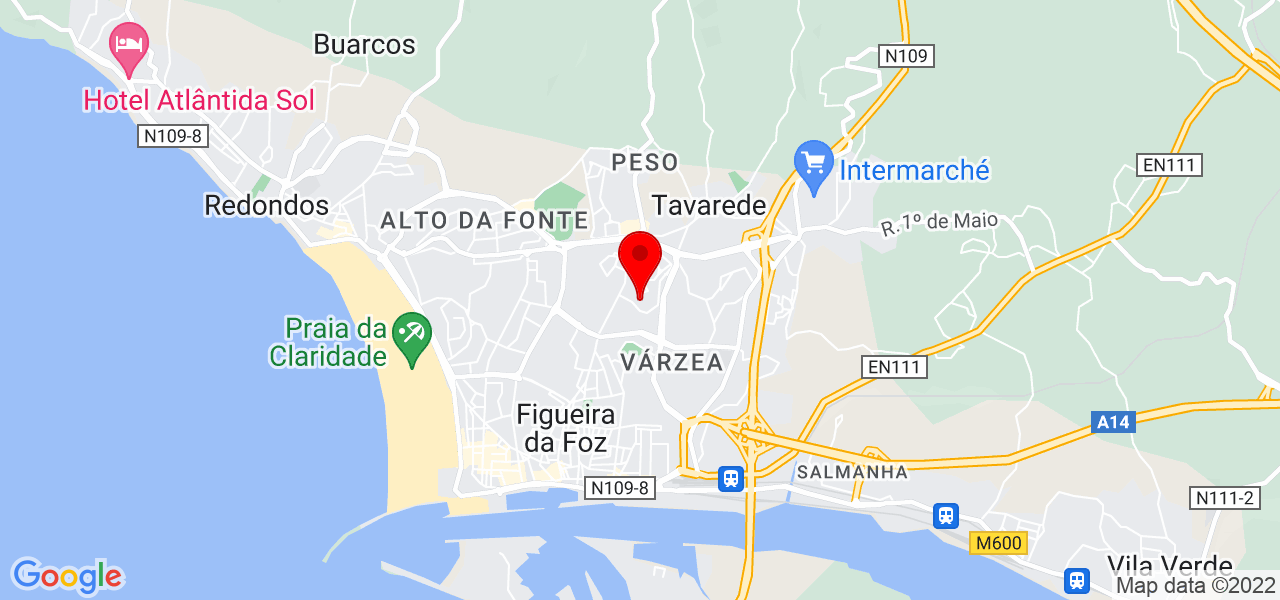 N&eacute;lia Ferreira - Coimbra - Figueira da Foz - Mapa