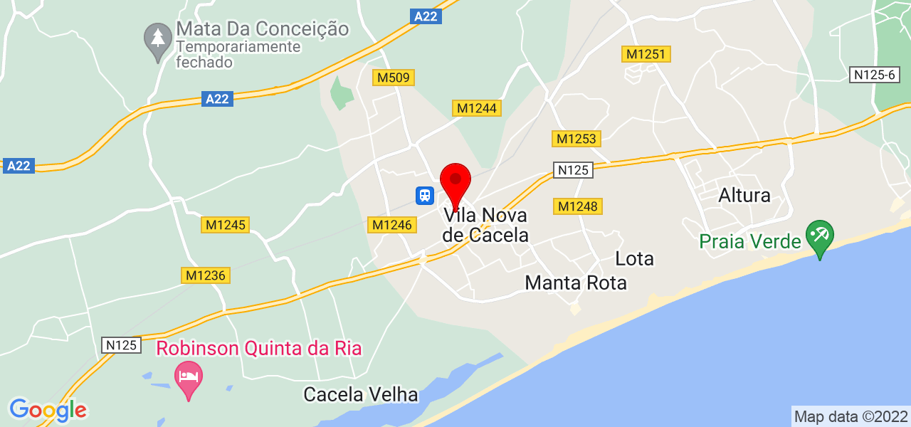 Carina Gon&ccedil;alves - Faro - Vila Real de Santo António - Mapa