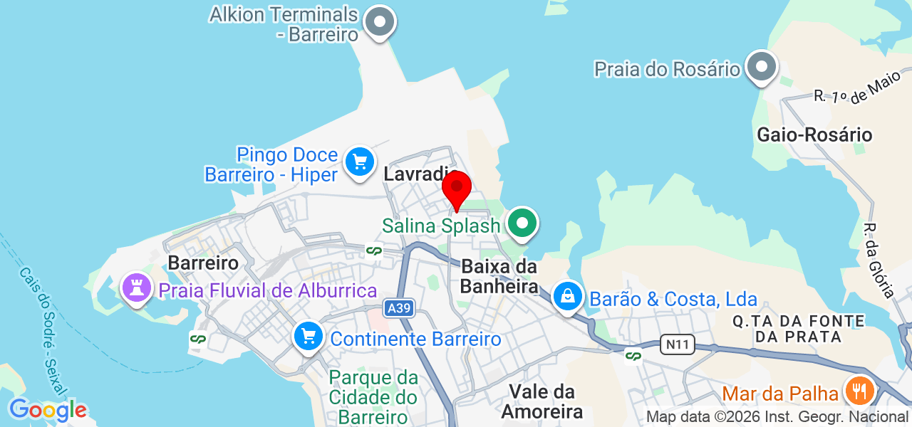 Brio soluções - Setúbal - Moita - Mapa