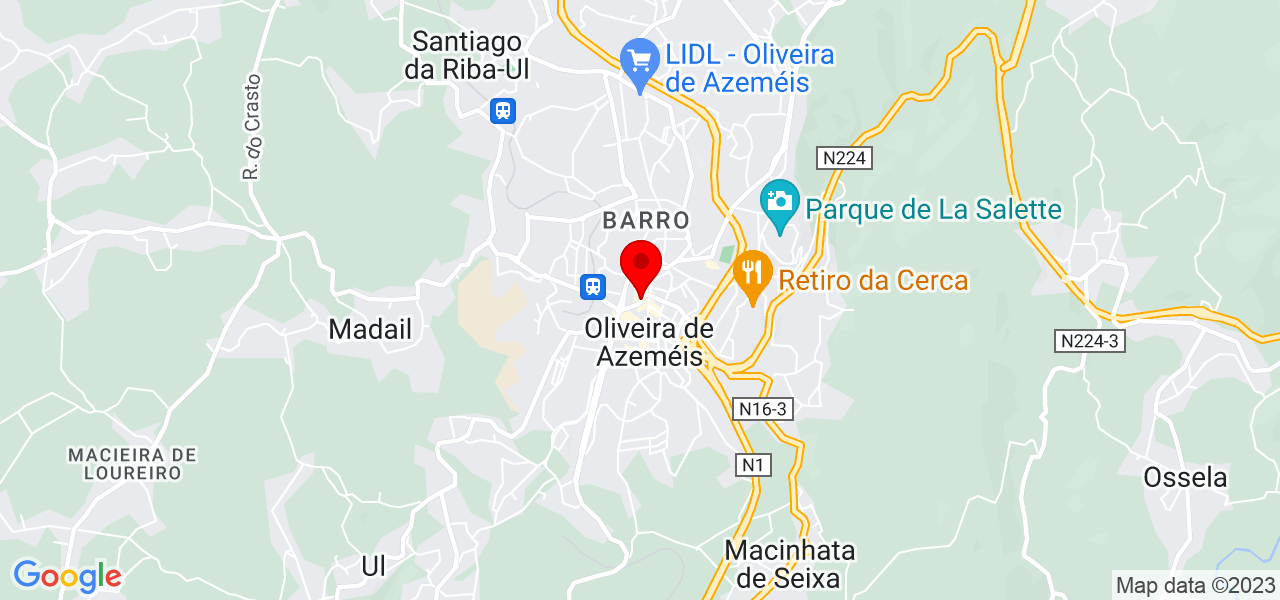 JG - Aveiro - Oliveira de Azeméis - Mapa