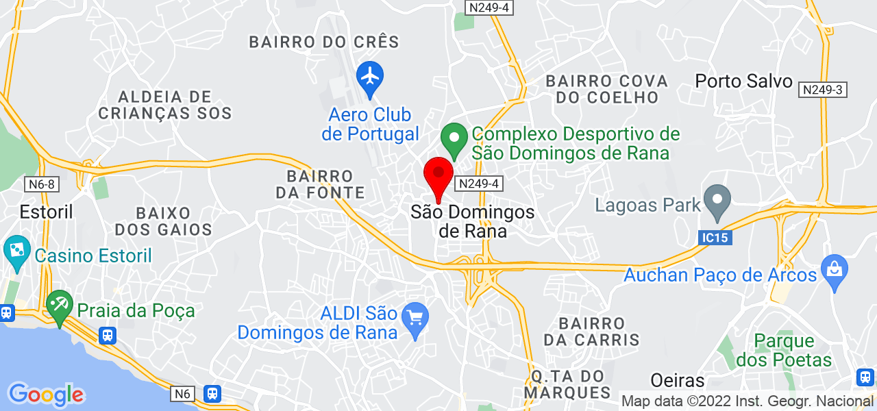 Nuno Sim&otilde;es - Lisboa - Cascais - Mapa